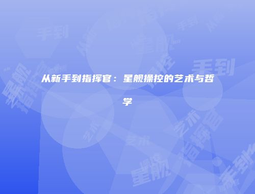 从新手到指挥官：星舰操控的艺术与哲学