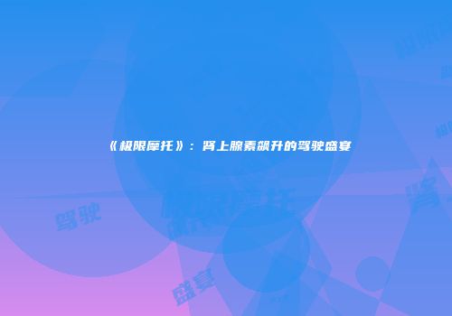 《极限摩托》：肾上腺素飙升的驾驶盛宴