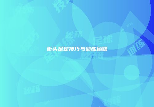 街头足球技巧与训练秘籍