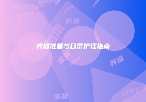 养猫准备与日常护理指南