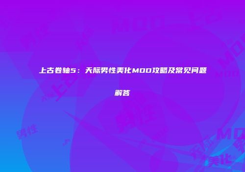 上古卷轴5：天际男性美化MOD攻略及常见问题解答